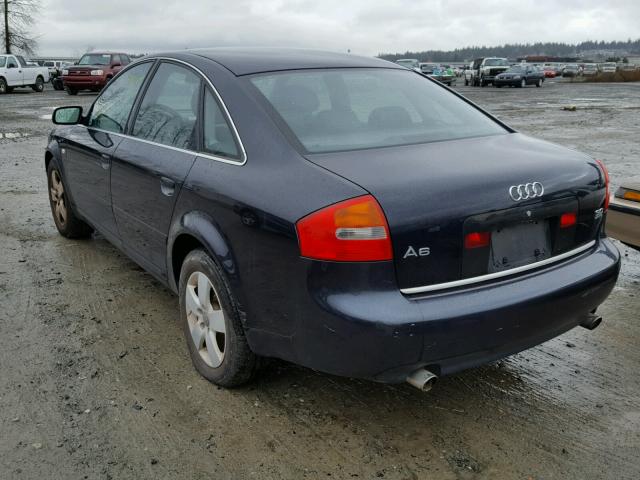 WAULT64B63N012726 - 2003 AUDI A6 3.0 QUA BLUE photo 3