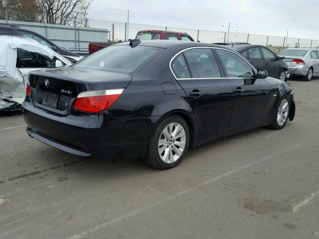 WBANB33525CN67418 - 2005 BMW 545 I BLACK photo 4
