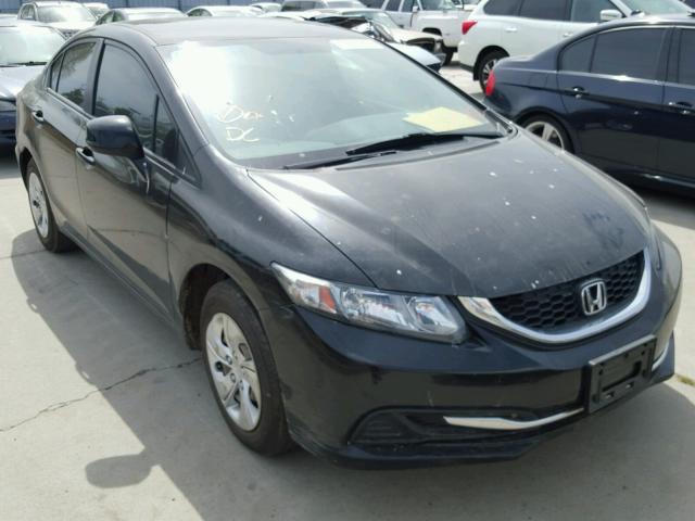 19XFB2F58DE278287 - 2013 HONDA CIVIC LX BLACK photo 1