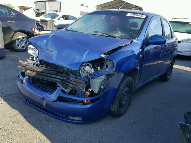 KL1TD52655B387891 - 2005 CHEVROLET AVEO BASE Mavi foto 2