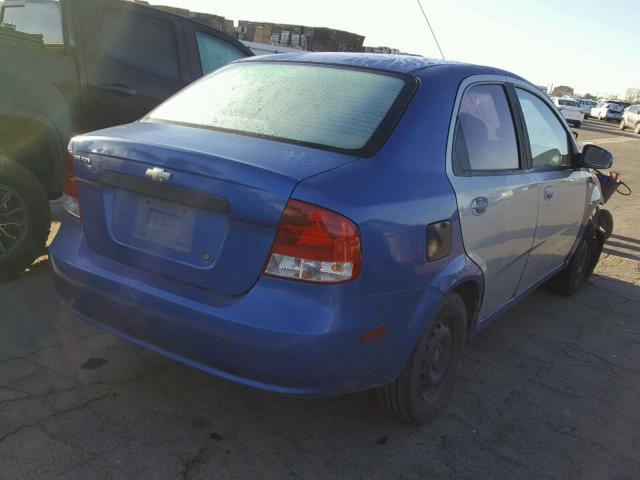 KL1TD52655B387891 - 2005 CHEVROLET AVEO BASE Mavi foto 4