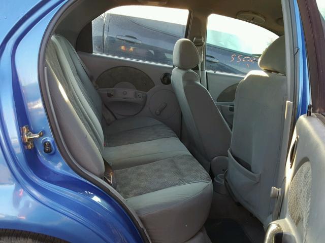 KL1TD52655B387891 - 2005 CHEVROLET AVEO BASE Mavi foto 6