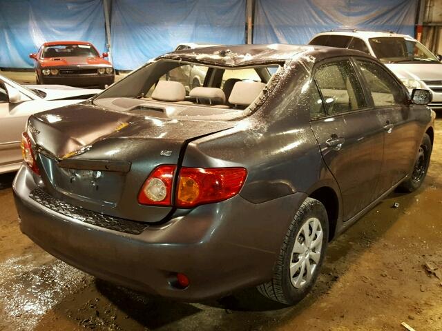 JTDBL40E399040391 - 2009 TOYOTA COROLLA BA BLACK photo 4