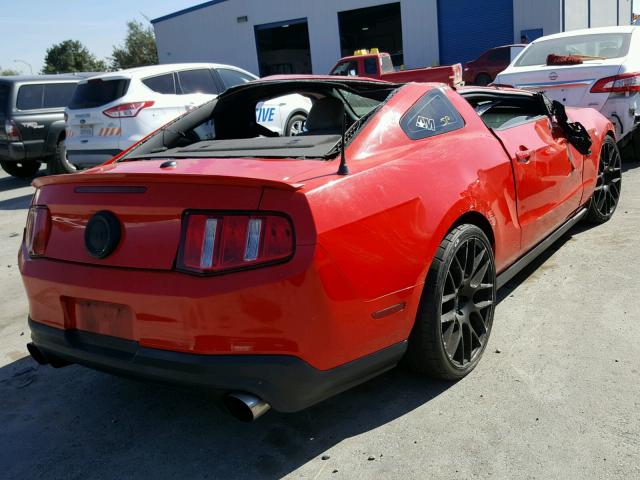 1ZVBP8CF4C5203593 - 2012 FORD MUSTANG GT RED photo 4