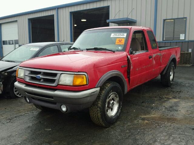 1FTCR15X1VTA70241 - 1997 FORD RANGER SUP RED photo 2