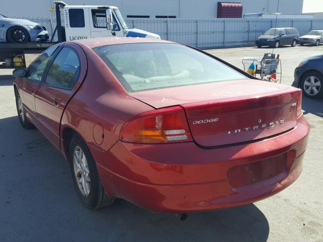 2B3HD46R22H250652 - 2002 DODGE INTREPID S RED photo 3