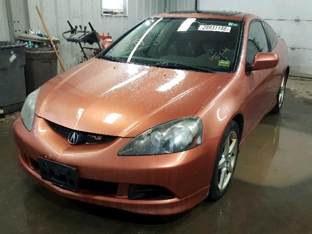 JH4DC53095S004799 - 2005 ACURA RSX TYPE-S ORANGE photo 2