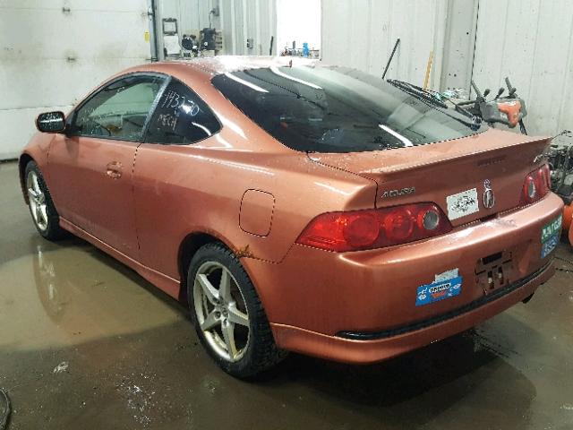 JH4DC53095S004799 - 2005 ACURA RSX TYPE-S ORANGE photo 3