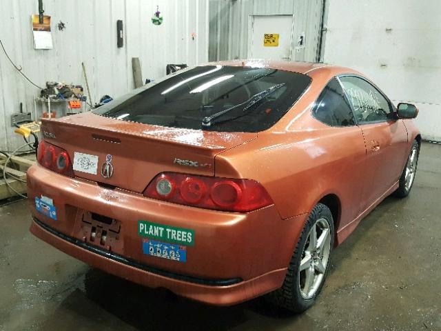 JH4DC53095S004799 - 2005 ACURA RSX TYPE-S ORANGE photo 4