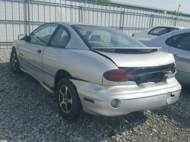 1G2JB124717137874 - 2001 PONTIAC SUNFIRE SE SILVER photo 3