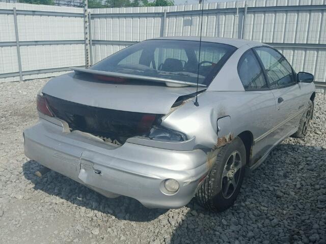 1G2JB124717137874 - 2001 PONTIAC SUNFIRE SE SILVER photo 4