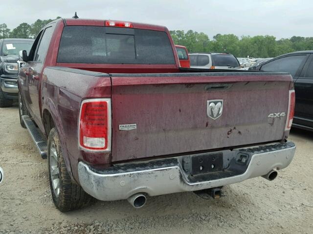 1C6RR7NTXJS186149 - 2018 RAM 1500 LARAM BURGUNDY photo 3