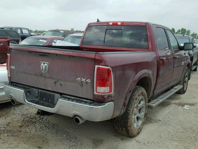 1C6RR7NTXJS186149 - 2018 RAM 1500 LARAM BURGUNDY photo 4