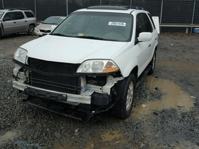 2HNYD18653H501532 - 2003 ACURA MDX TOURIN WHITE photo 2