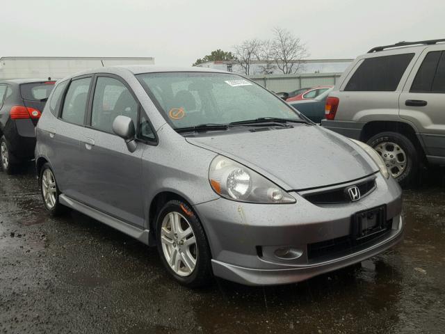 JHMGD38637S028885 - 2007 HONDA FIT S GRAY photo 1