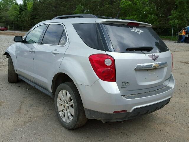 2CNFLNEW8A6367230 - 2010 CHEVROLET EQUINOX LT SILVER photo 3