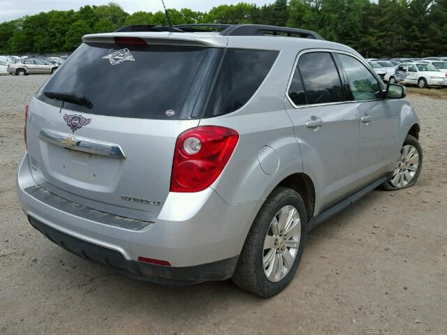 2CNFLNEW8A6367230 - 2010 CHEVROLET EQUINOX LT SILVER photo 4