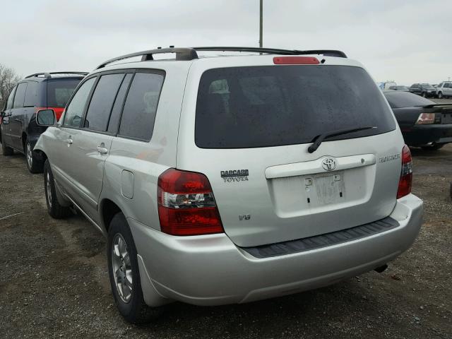 JTEDP21A940034780 - 2004 TOYOTA HIGHLANDER SILVER photo 3