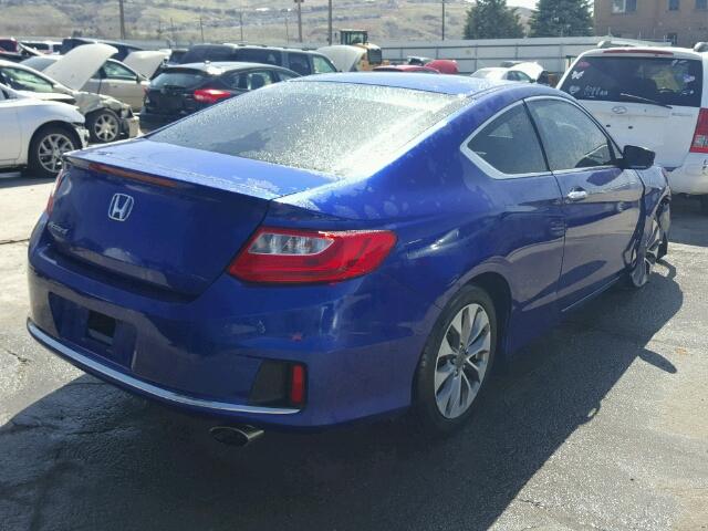 1HGCT1B36EA012755 - 2014 HONDA ACCORD LX- BLUE photo 4