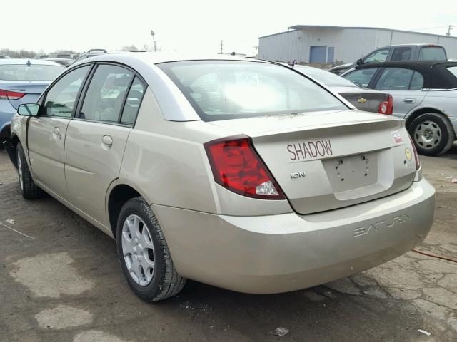 1G8AZ52F43Z137610 - 2003 SATURN ION LEVEL ოქროსფერი ფოტო 3
