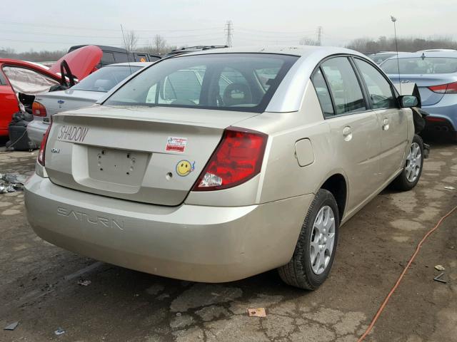 1G8AZ52F43Z137610 - 2003 SATURN ION LEVEL ოქროსფერი ფოტო 4