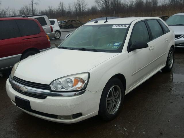 1G1ZU64884F204393 - 2004 CHEVROLET MALIBU MAX WHITE photo 2