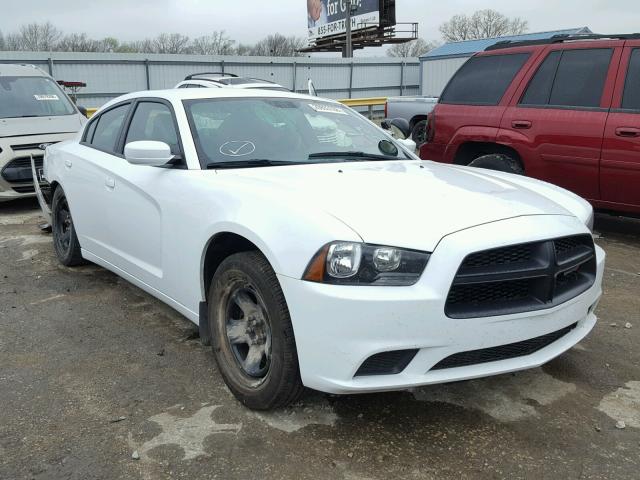 2C3CDXAT8DH660439 - 2013 DODGE CHARGER PO WHITE photo 1