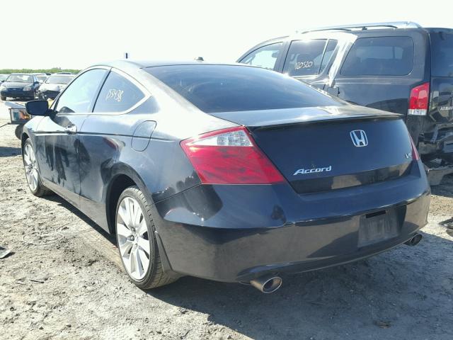 1HGCS22878A001689 - 2008 HONDA ACCORD EXL BLACK photo 3