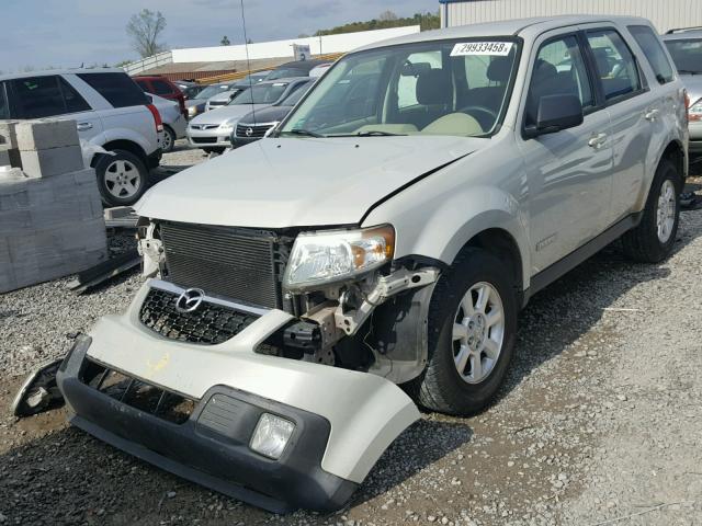 4F2CZ02Z48KM25011 - 2008 MAZDA TRIBUTE I WHITE photo 2