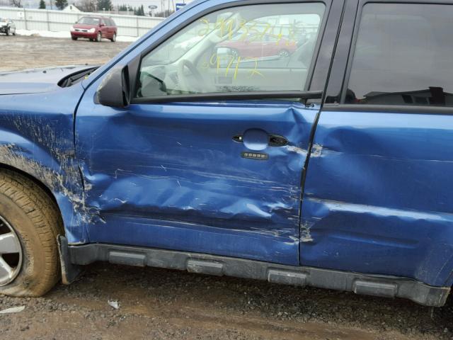 1FMCU9DG0AKC29311 - 2010 FORD ESCAPE XLT BLUE photo 9