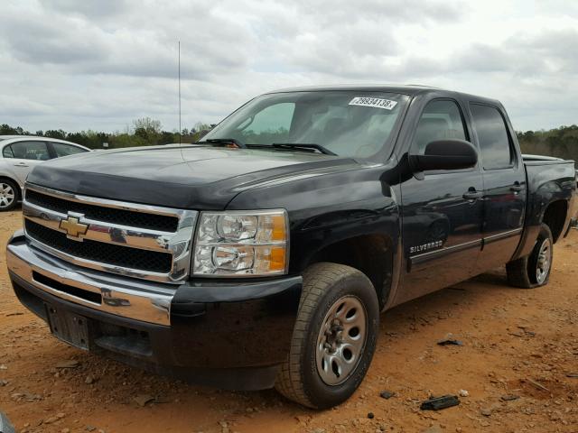 3GCRCSEA1AG187869 - 2010 CHEVROLET SILVERADO BLACK photo 2