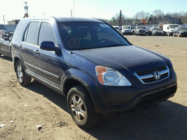 SHSRD78833U100347 - 2003 HONDA CR-V EX BLUE photo 1