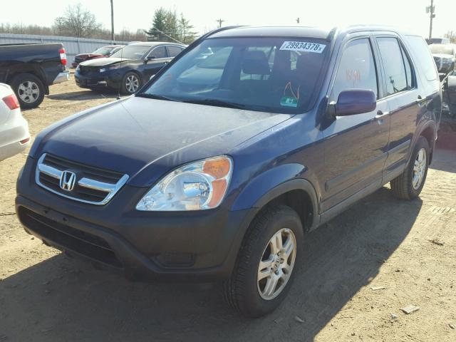 SHSRD78833U100347 - 2003 HONDA CR-V EX BLUE photo 2