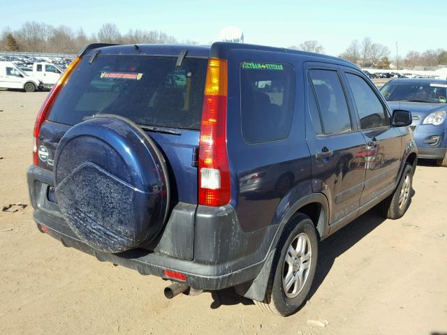 SHSRD78833U100347 - 2003 HONDA CR-V EX BLUE photo 4