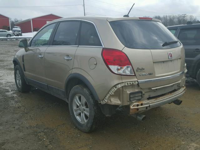 3GSDL43N48S686253 - 2008 SATURN VUE XE GOLD photo 3