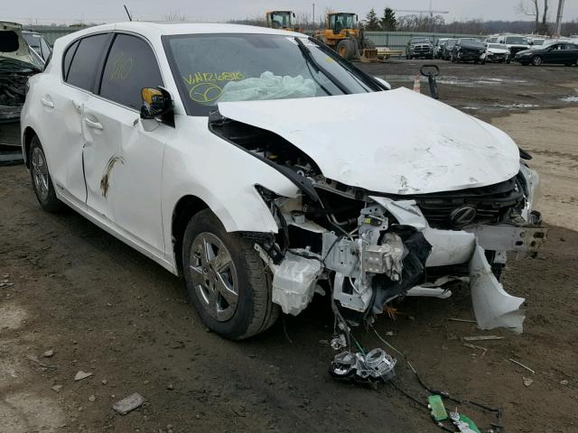 JTHKD5BH8D2126810 - 2013 LEXUS CT 200 WHITE photo 1