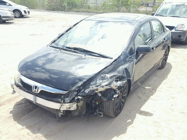 19XFA1F9XBE030930 - 2011 HONDA CIVIC EXL BLACK photo 2