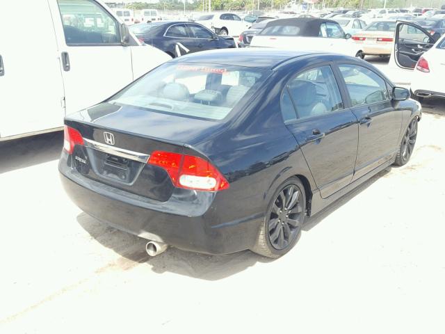 19XFA1F9XBE030930 - 2011 HONDA CIVIC EXL BLACK photo 4