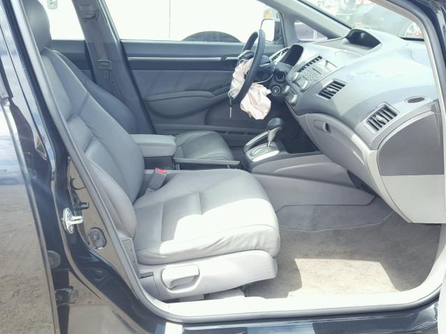 19XFA1F9XBE030930 - 2011 HONDA CIVIC EXL BLACK photo 5