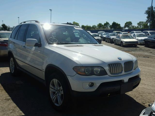 5UXFB53545LV17623 - 2005 BMW X5 4.4I WHITE photo 1