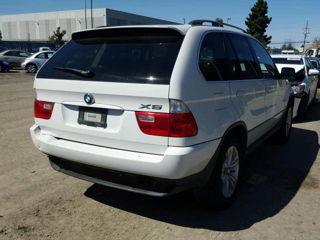 5UXFB53545LV17623 - 2005 BMW X5 4.4I WHITE photo 4