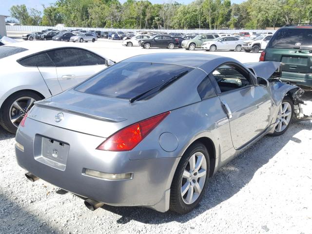 JN1AZ34D04M102036 - 2004 NISSAN 350Z COUPE GRAY photo 4