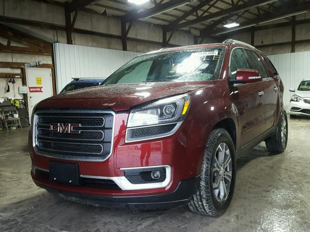 1GKKRRKD3FJ337417 - 2015 GMC ACADIA SLT მუქწითელი ფოტო 2