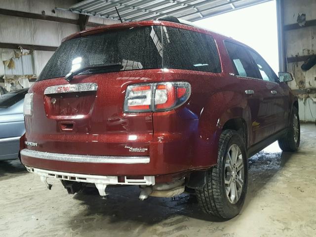 1GKKRRKD3FJ337417 - 2015 GMC ACADIA SLT მუქწითელი ფოტო 4