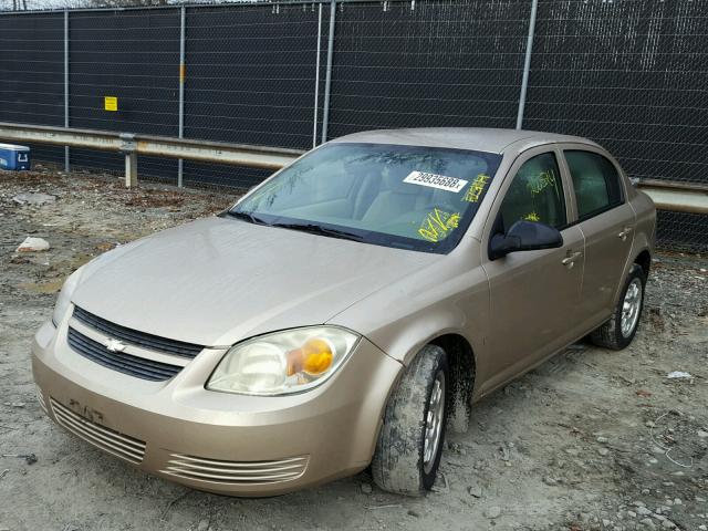 1G1AK55F077359612 - 2007 CHEVROLET COBALT LS TAN photo 2