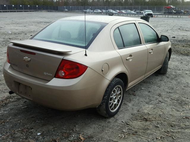 1G1AK55F077359612 - 2007 CHEVROLET COBALT LS TAN photo 4