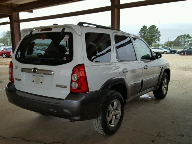 4F2YZ02Z85KM27765 - 2005 MAZDA TRIBUTE I WHITE photo 4