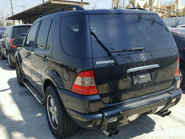 4JGAB72E41A261350 - 2001 MERCEDES-BENZ ML 430 黑色 照片 3