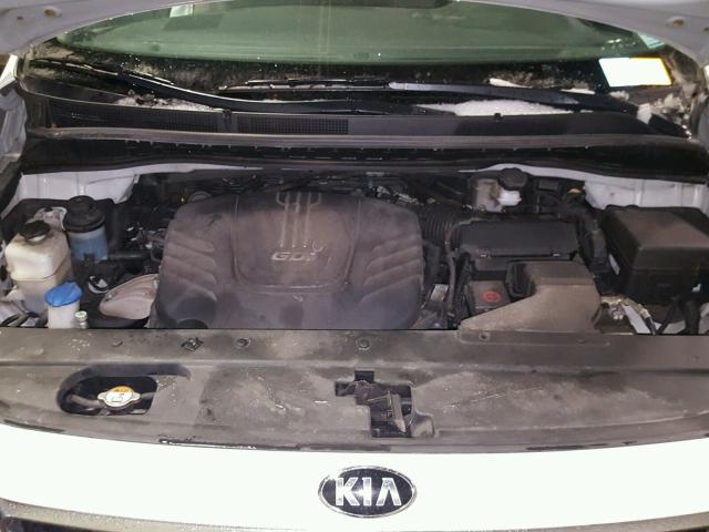 KNDMA5C18F6050828 - 2015 KIA SEDONA L WHITE photo 7