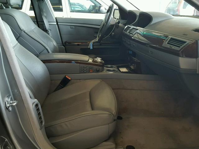WBAGN63423DR16464 - 2003 BMW 745 LI GRAY photo 5